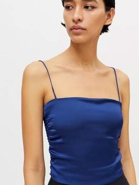 NWT UO Satin Tank Top in Royal Blue